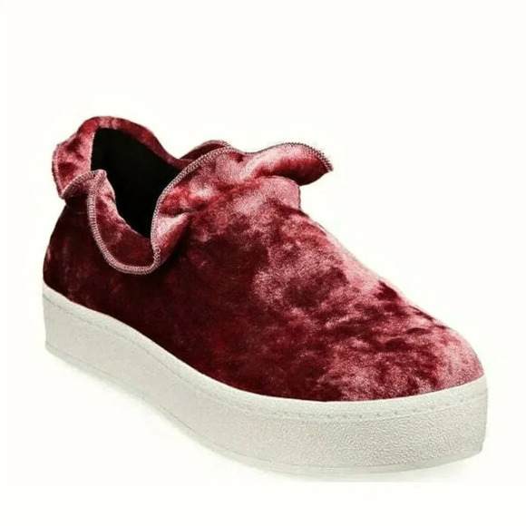 Opening Ceremony Women's Didi Velvet Ruffle Slip-On Sneaker Size 37 (MSRP $225) - Picture 1 of 12